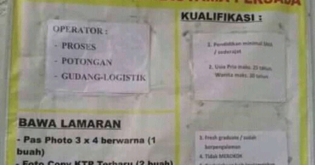 Daftar Nama Karyawan Pt Pama Persada / Totalindo Eka