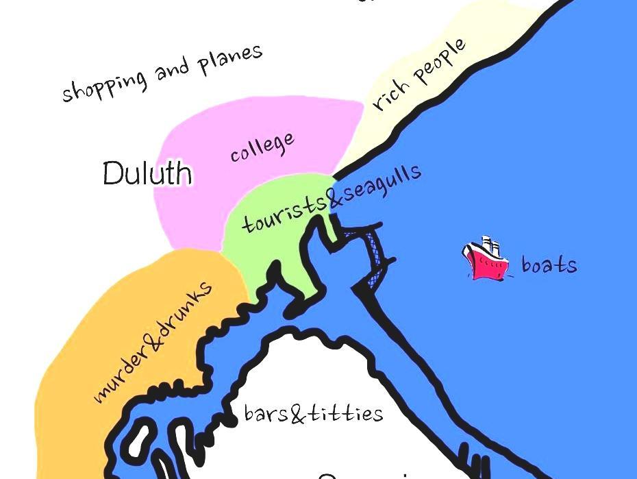 Neighborhoods Of Duluth, Minnesota Duluth Minnesota Map