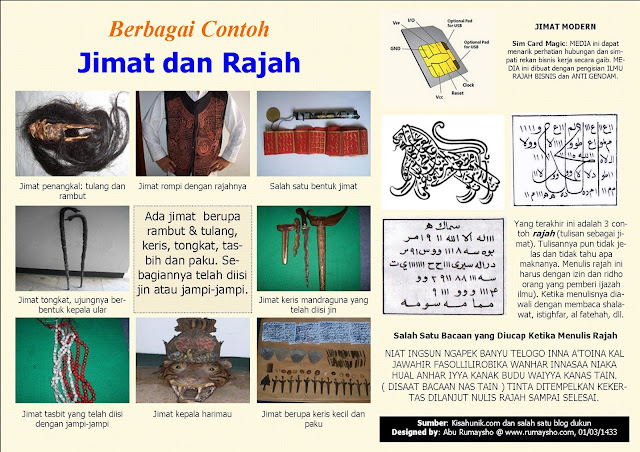 contoh gambar jimat dan rajah