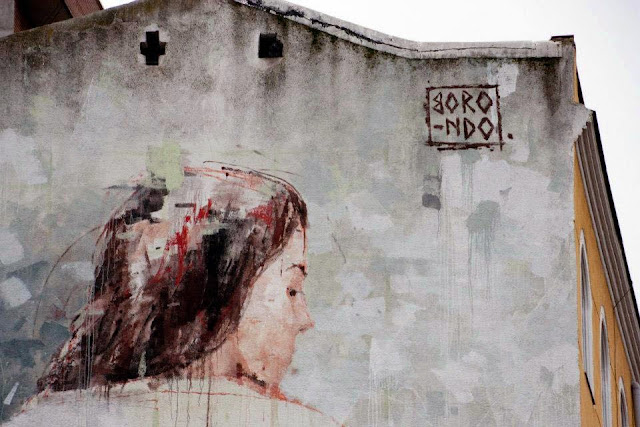 New Street Art Mural By Borondo In The District of Tetuan in Madrid, Spain. 5