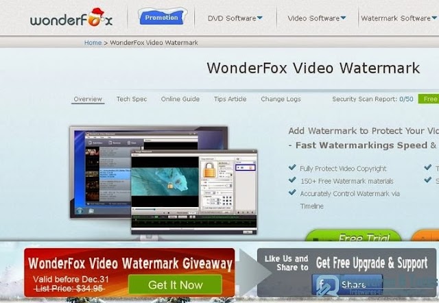 Offre promotionnelle : WonderFox Video Watermark gratuit (2ème édition) !