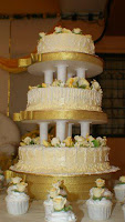 3 tier wedding cake - Choc Moist with fresh cream and butter cream