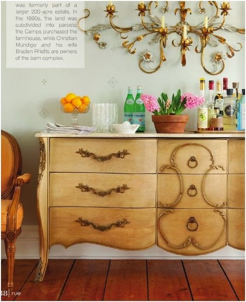 Candelabro dorado grande vintage pared