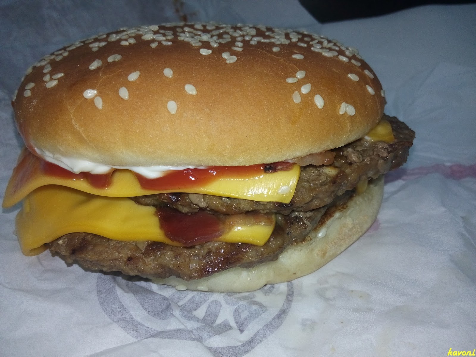 kavoniho žrádlo Double Bacon King, Burger King