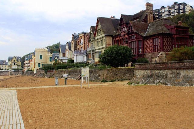 The beach in Trouville, France