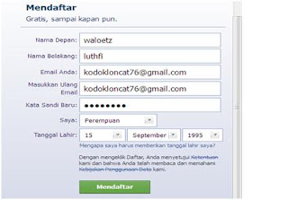 Cara Mudah Daftar Facebook Terbaru 2014
