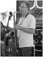 Geof Bradfield - Tenor Saxophone - Spin Quartet - 2015 Chicago Jazz Festival | Photograph by Tom Bowser