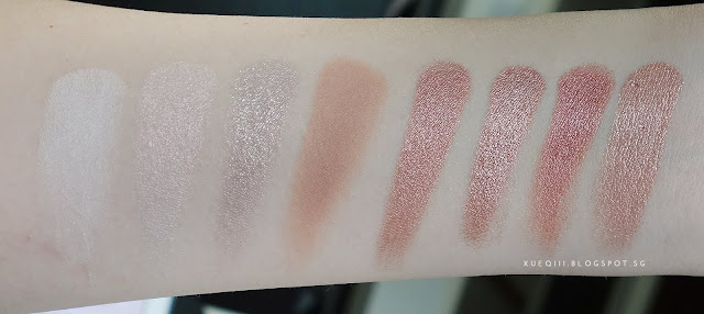 Colourpop Super Shock Shadows Review and Swatches Glow, Puppy Love, I Heart This, Cornelious, Weenie, La la, Sequin, Amaze