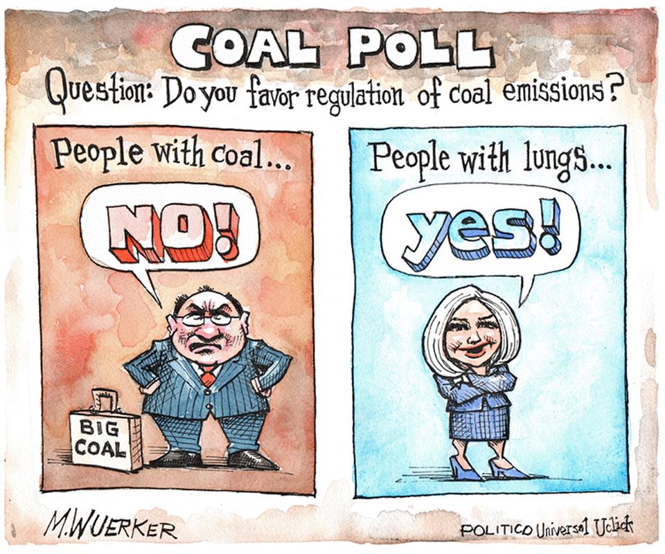 Title: Coal Poll. Question: Do you favor regulation of coal? People with coal say