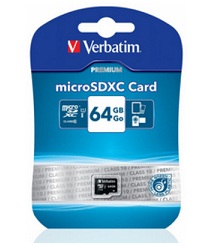 Verbatim MicroSDXC 64 GB Class 10