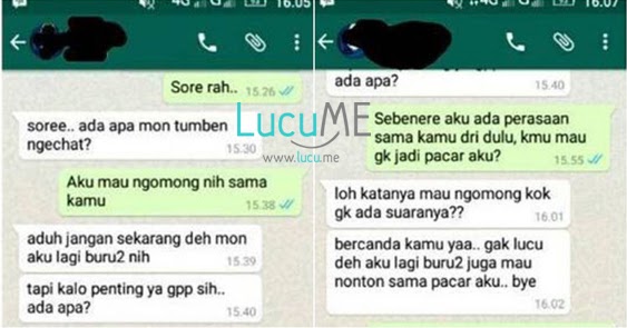 Obrolan Kocak Cowok Nembak Cewek Via Whatsapp Ini Bikin Obrolan Kocak Cowok Nembak Cewek Via Whatsapp Ini Bikin