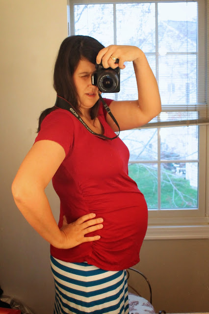 Easy maternity tee tutorial