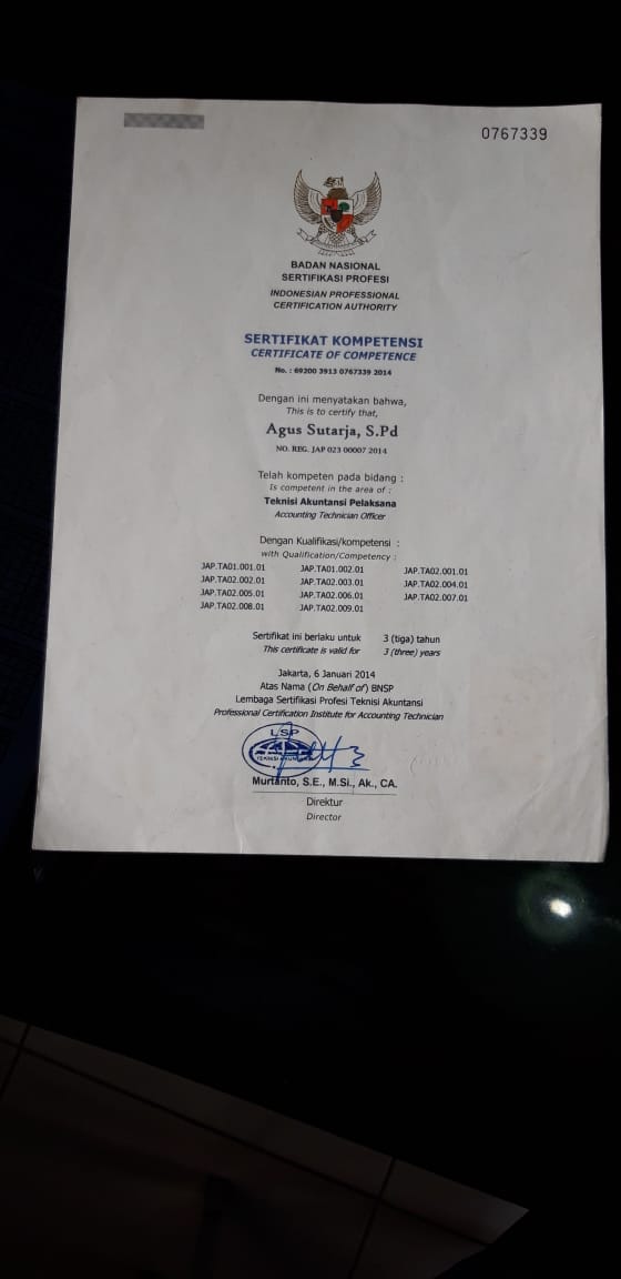 Lsp P1 Smk N 6 Surakarta 2019