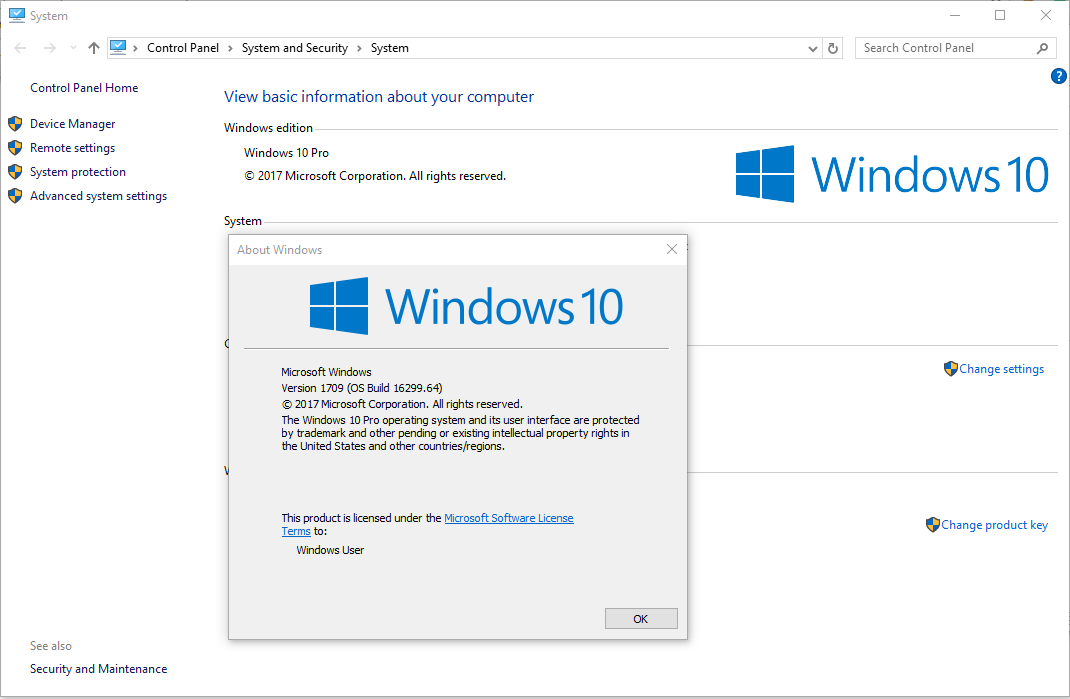 windows 10 pro 1709 download