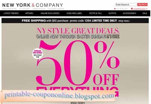 New york company coupons printable