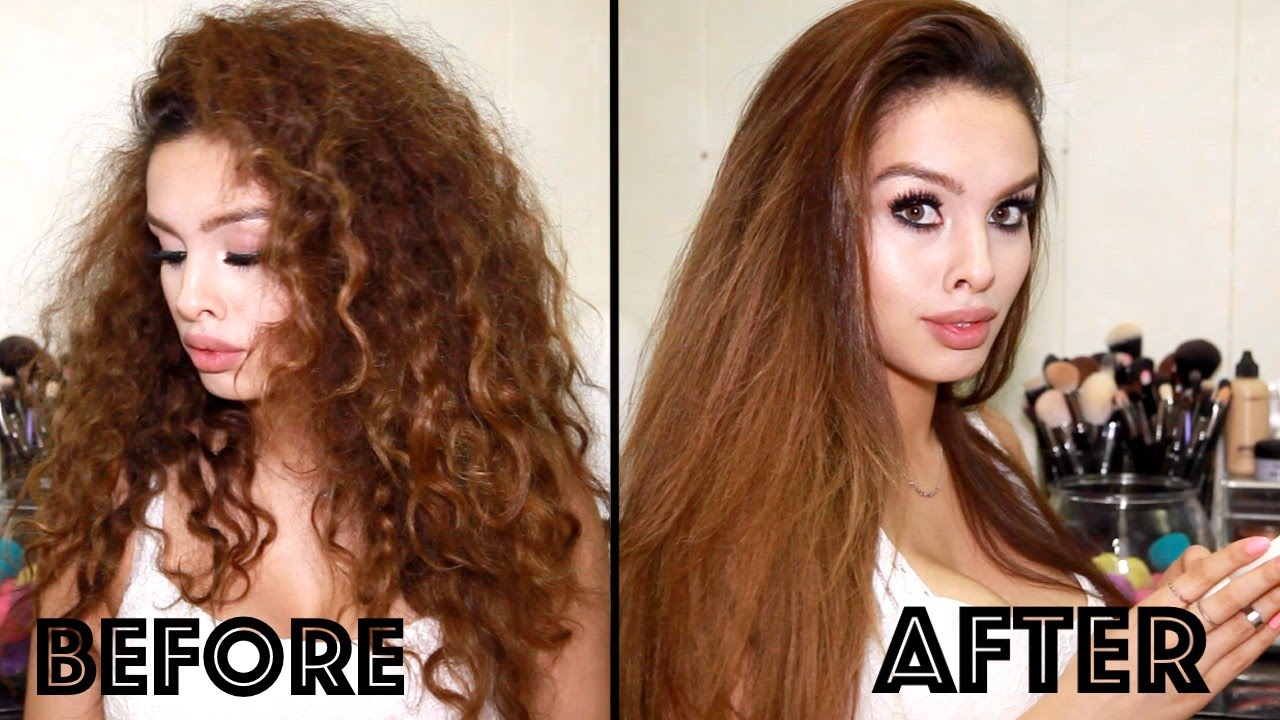 how to make curly hair permanently straight