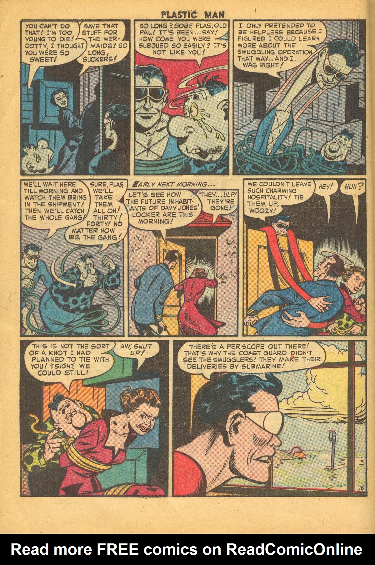 Read online Plastic Man (1943) comic -  Issue #34 - 8