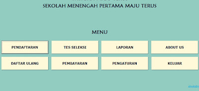 Aplikasi Pendaftaran Siswa Baru Format Excel Macro VBA