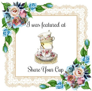Have a Daily Cup of Mrs. Olson-Share Your Cup feature button