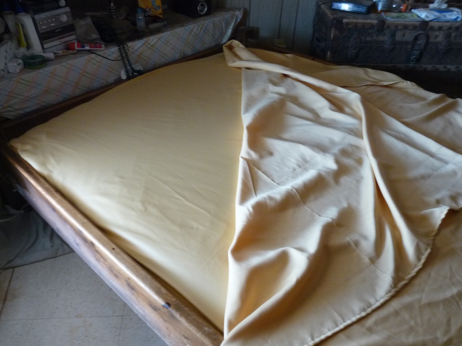 Mom's Adventure! I did it! Satin Waterbed Sheets for Less than 40