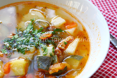 Cioba de vara cu dovlecei/ Summer soup with zucchini