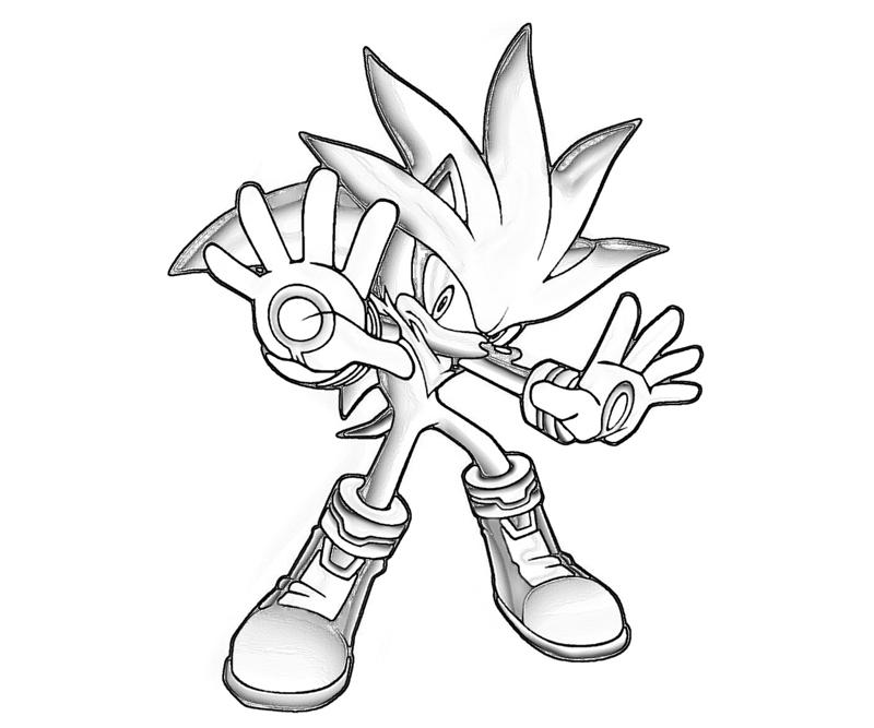 Sonic Silver Coloring Pages