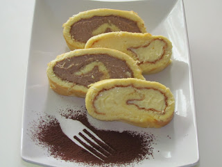 Rulada cu crema de ciocolata / Chocolate Swiss Roll Cake