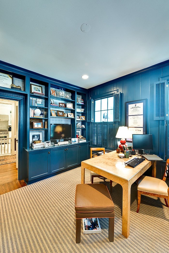 10 Desain  Interior Cat  Rumah  Warna Biru 