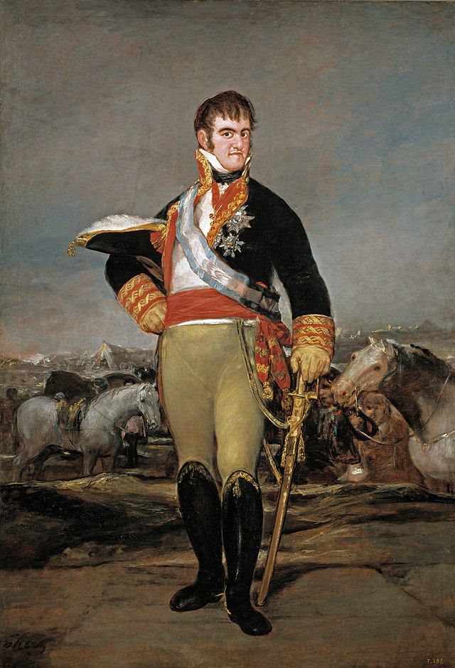 Retrato de Fernando VII obra del genial Francisco de Goya de España