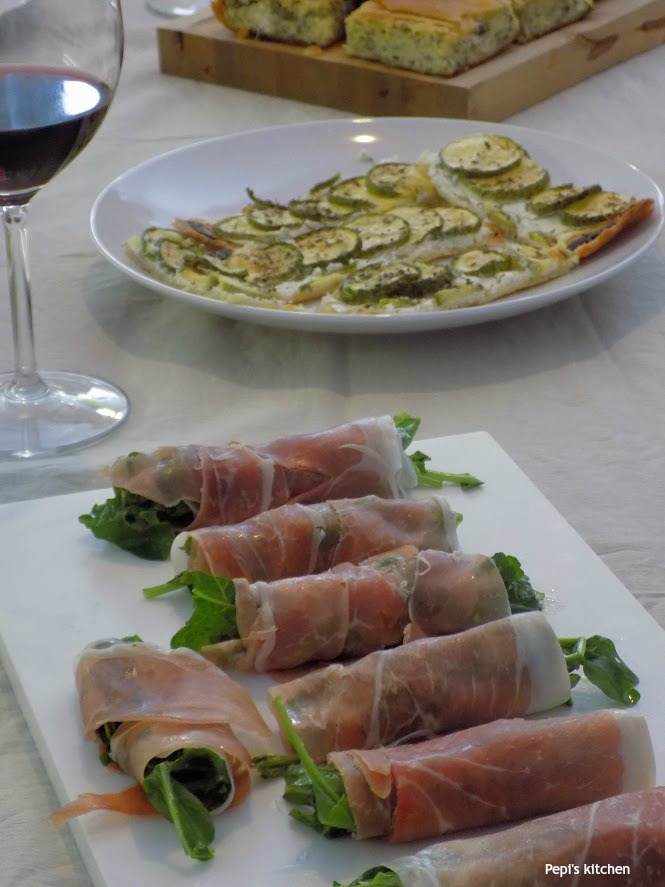 Pepi's kitchen in english Prosciutto Rolls with Arugula