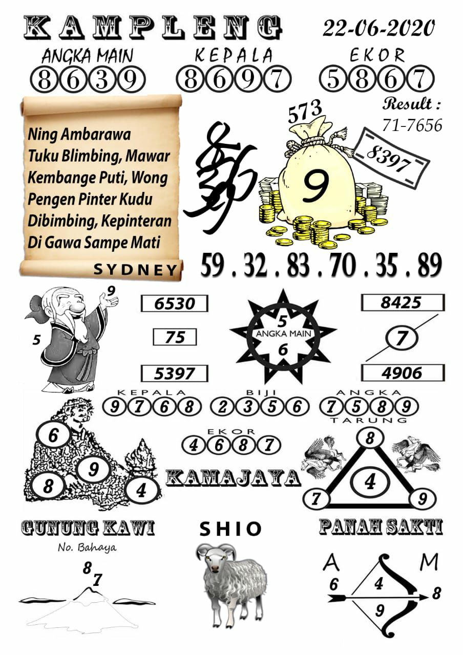 Prediksi Syair Sydney 22 Juni 2020 Syair Togel Sdy Pangkalantoto Prediksi Syair Sydney 22 Juni 2020 Syair Togel Sdy Pangkalantoto