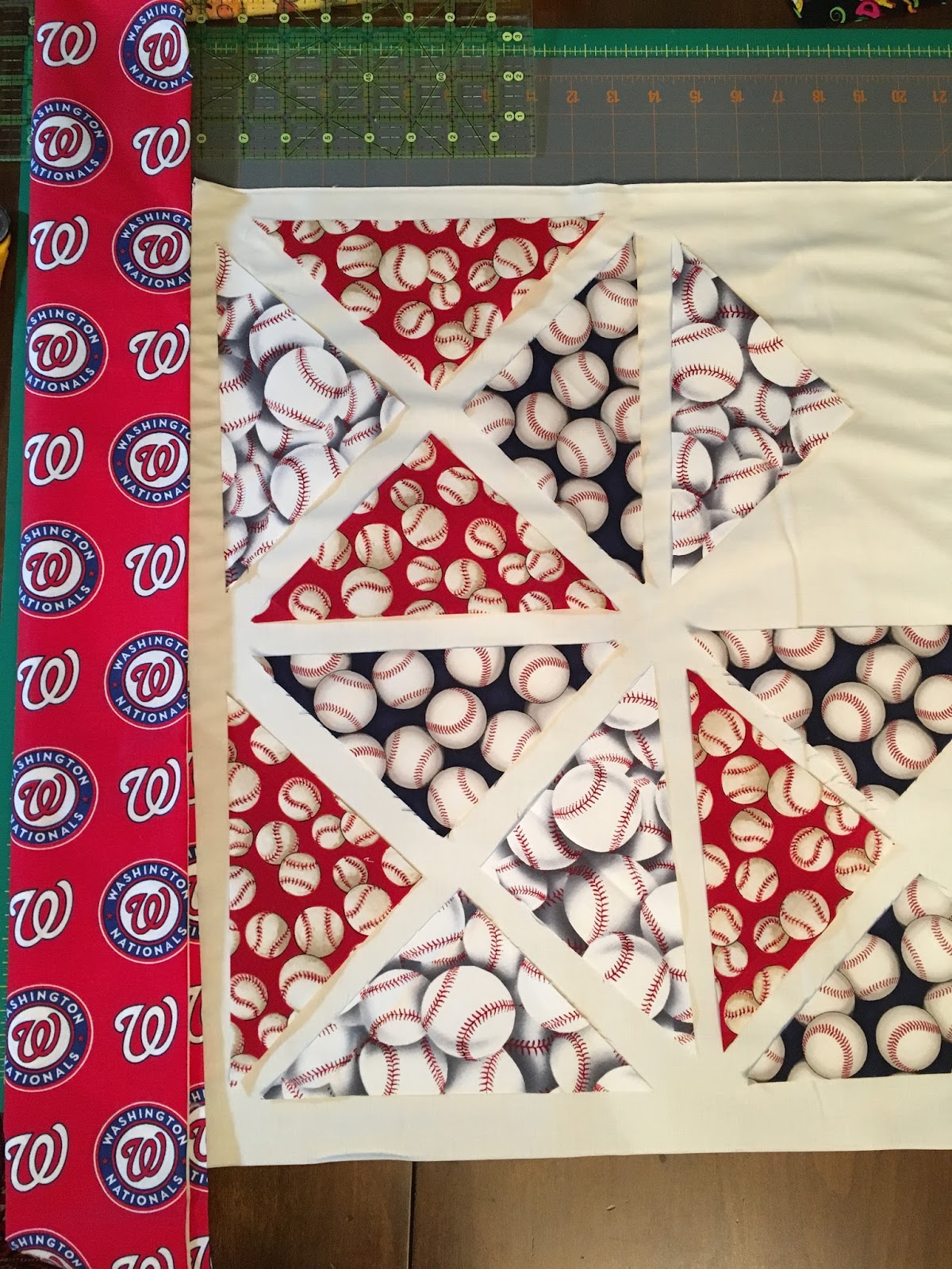 Susan's Quilt Creations Baseball Baby Quilt