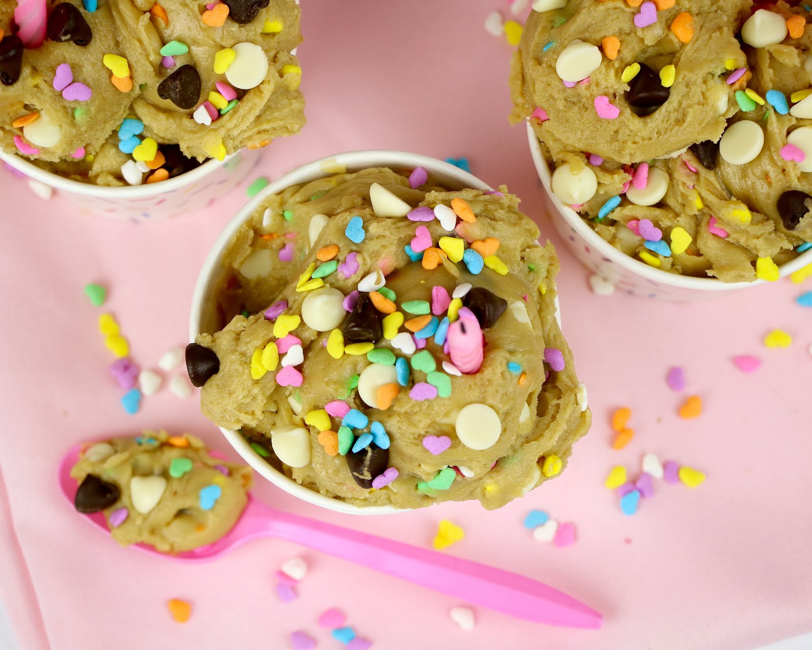 {VIDEO} Edible Funfetti Cake Batter Chocolate Chip Cookie Dough The