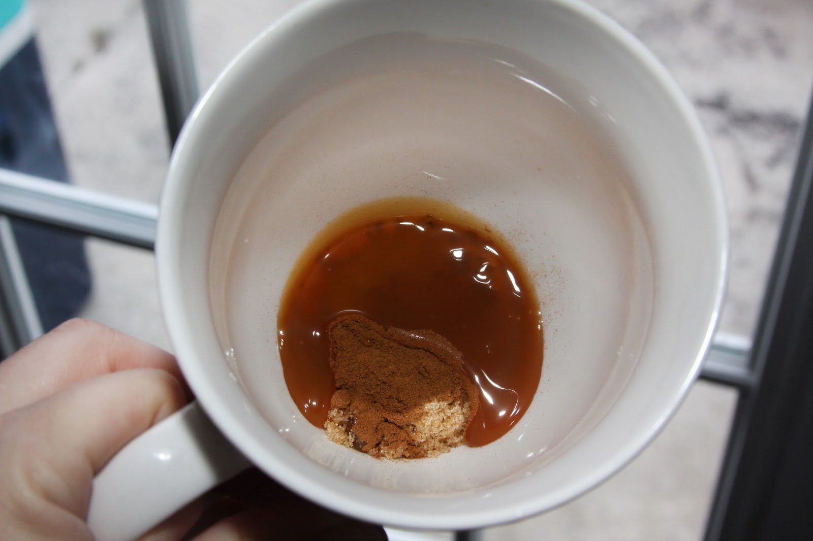 For the Love of Food Mardi Gras King Cake Latte