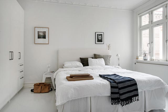 Habitación en vivienda de estilo nórdico