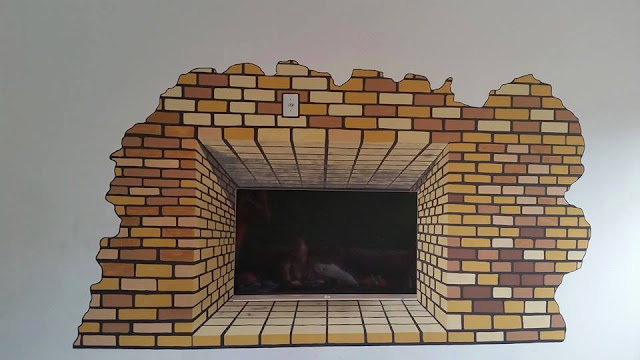 Aplikasikan Lukisan 3D Pengganti Rak TV, Dijamin Ruangan Lapang Aplikasikan Lukisan 3D Pengganti Rak TV, Dijamin Ruangan Lapang