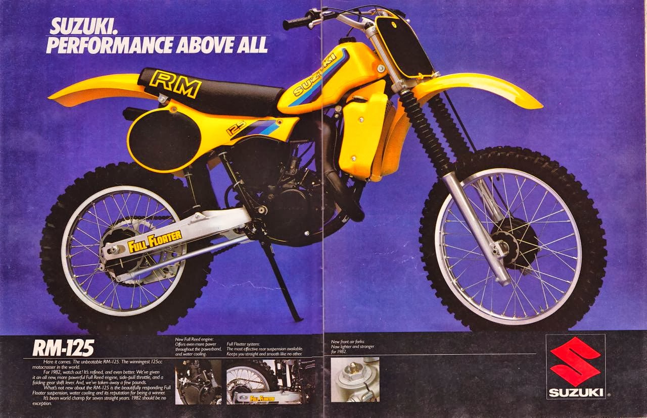 Racing Cafè: Vintage Brochures: Suzuki RM-125 1982 (Usa)