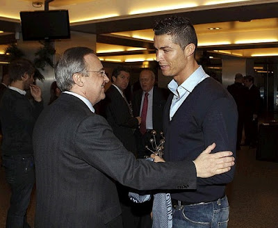 Florentino Perez and Cristiano Ronaldo