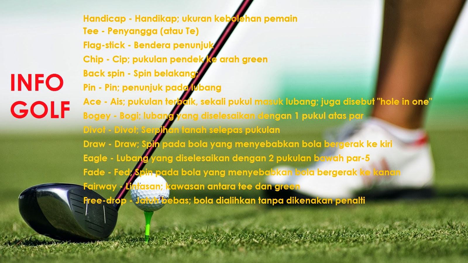KELAB GOLF UTM Info GOLF