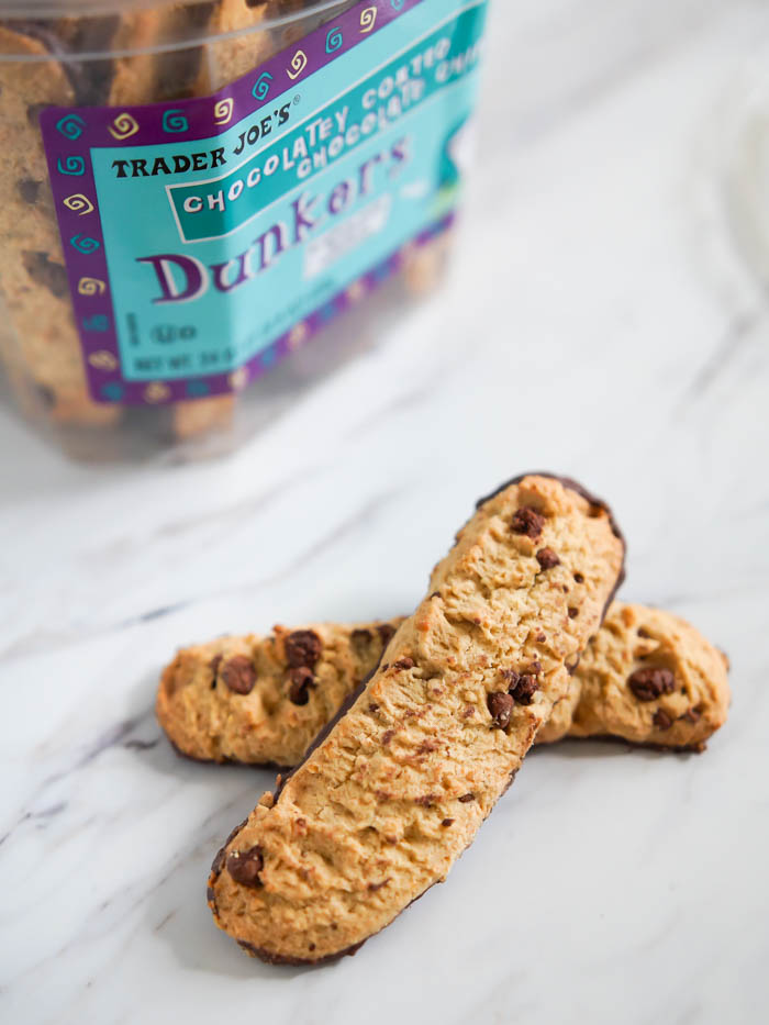 Sweet on Trader Joe's Sunday Chocolatey Coated Chocolate Chip Dunkers