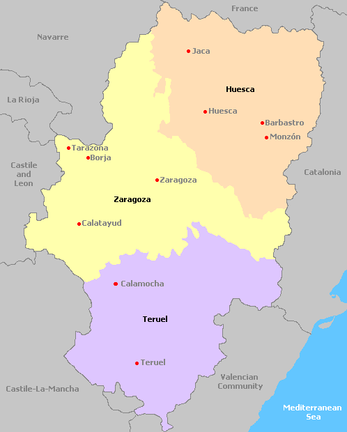 Aragon Map Pictures and Information | Map of Spain Pictures and Information Aragon Map Pictures and Information | Map of Spain Pictures and Information