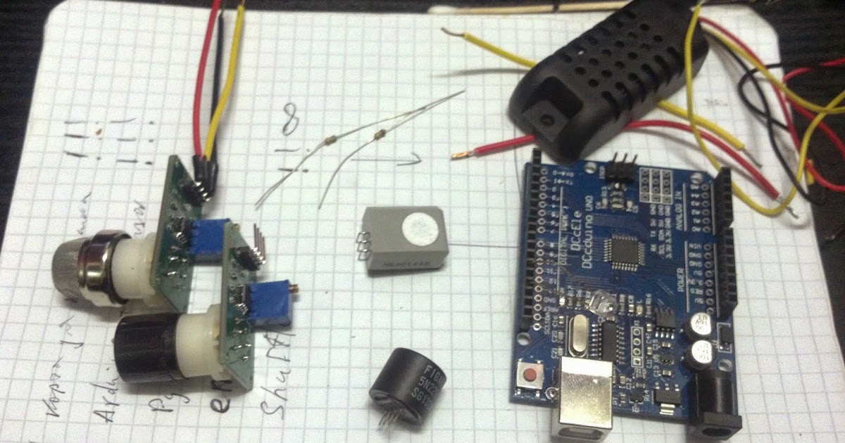 Exhaust gases multiband air quality sensor on arduino part 1 The