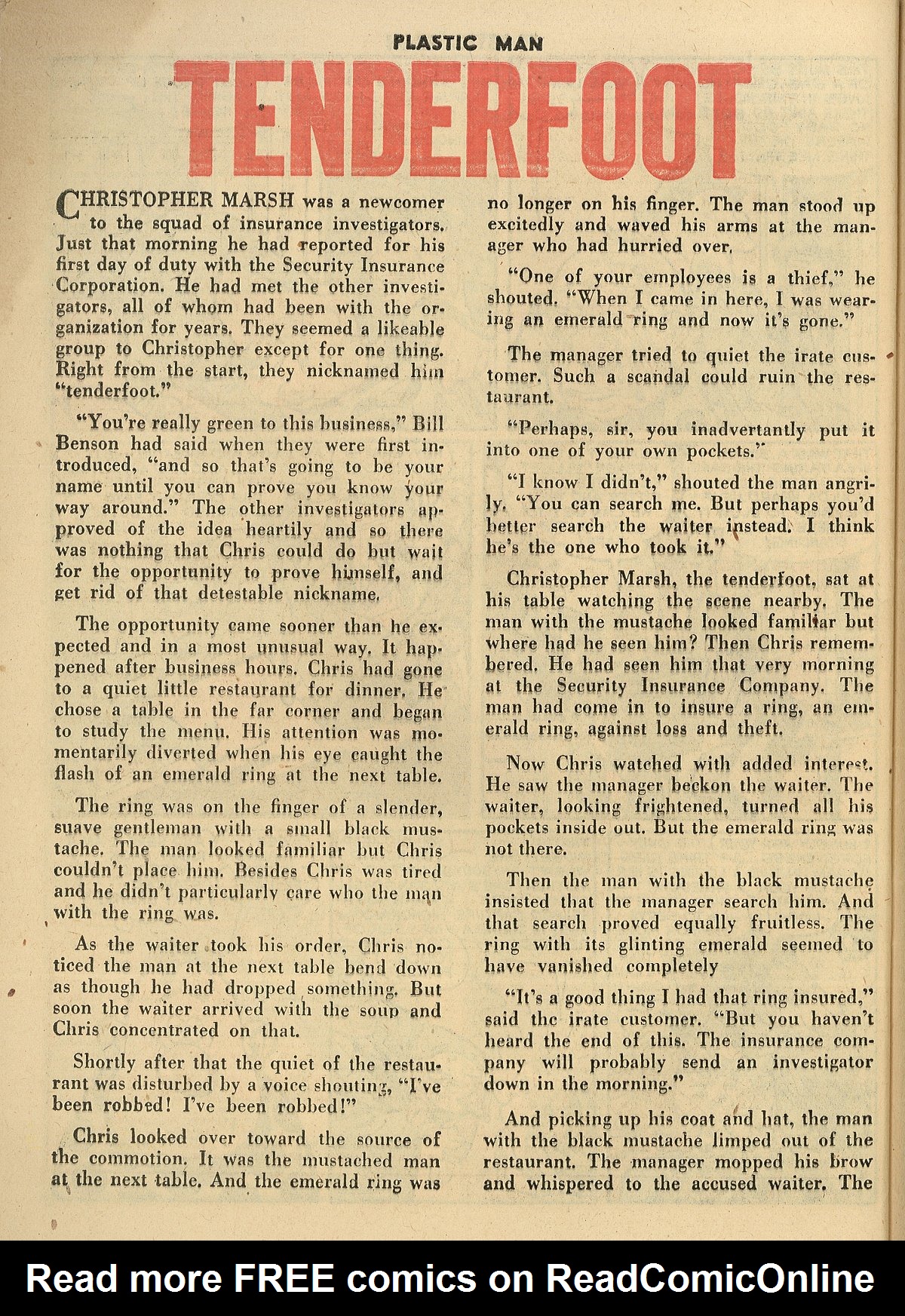 Read online Plastic Man (1943) comic -  Issue #28 - 40