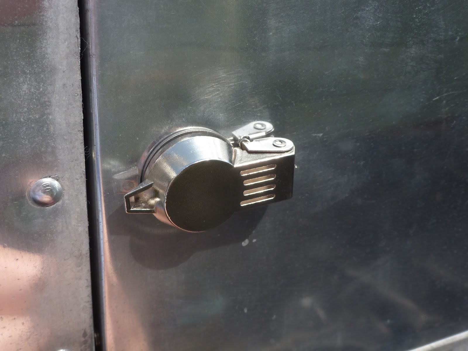 A 1963 Airstream Overlander named Moonraker New locks for the