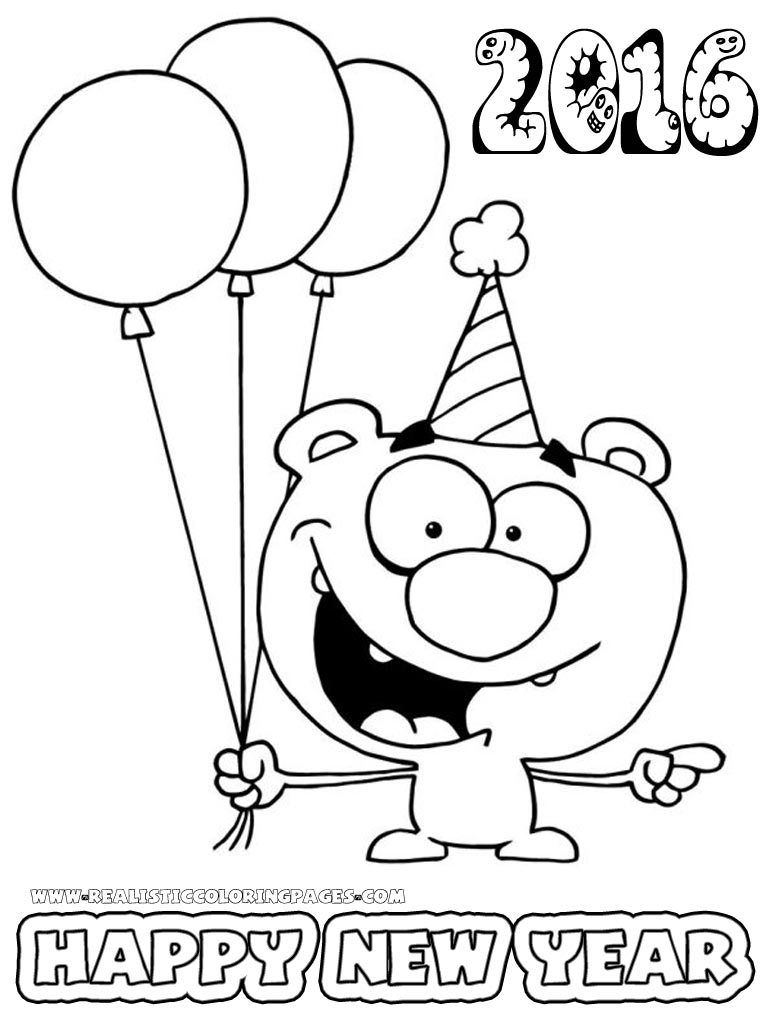 years eve coloring pages 2015 for girls - photo #27