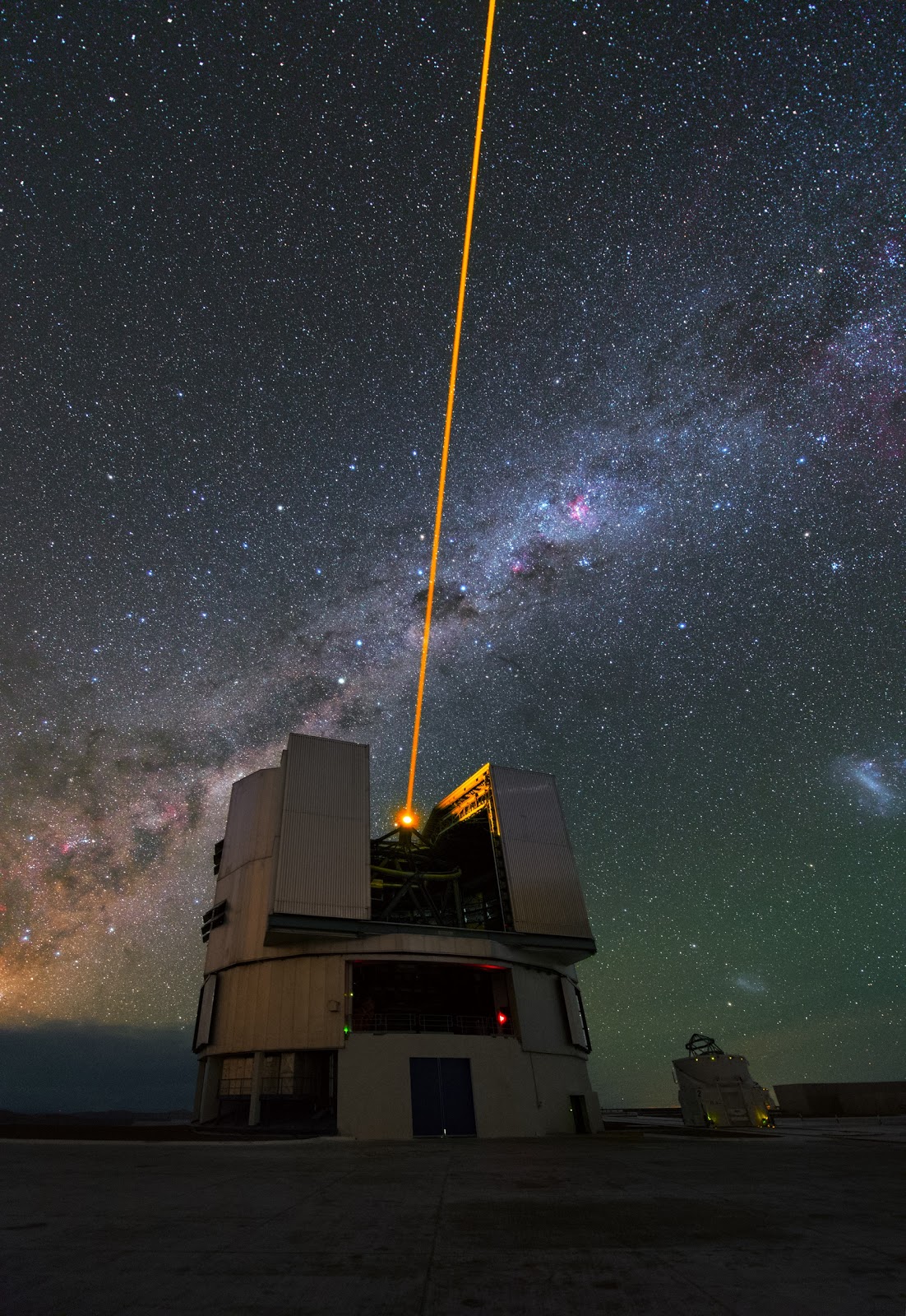 Laser Guide Star & VLT Telescopes Earth Blog