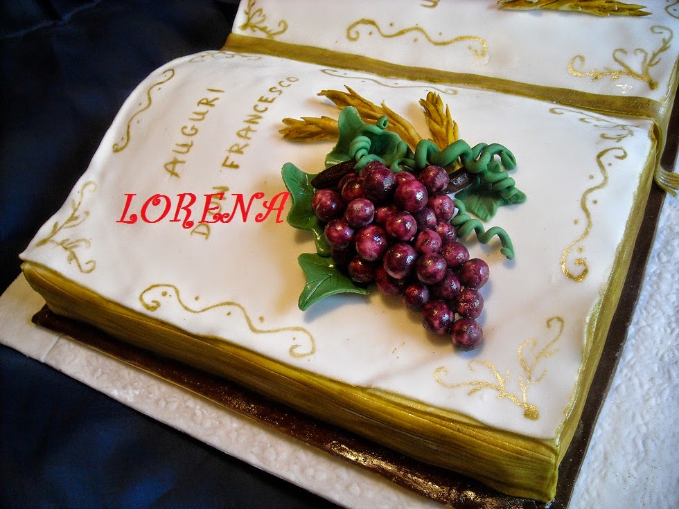 Immagini Di Buon Compleanno Per Un Sacerdote LE TORTE DI LORENA.E NON SOLO!!!!!: Torta libro per un sacerdote!