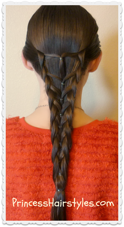Elastic Mermaid Braid Hairstyle | Hairstyles For Girls - Princess ...