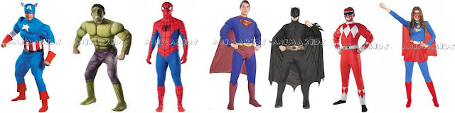 Animación infantil de superhéroes.