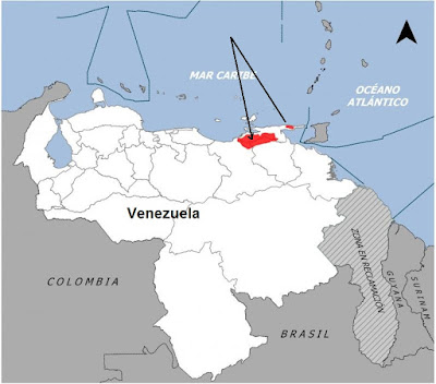 Venezuelan Flowerpiercer map